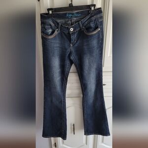 Ariya Jeans Super Low Rise Flare Bootcut Jeans 9/10